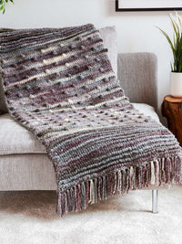 Velvet Crochet Bobble Pop Blanket by Bernat Design Studio