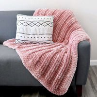 Velvet Post Lines Crochet Throw by Bernat Design Studio