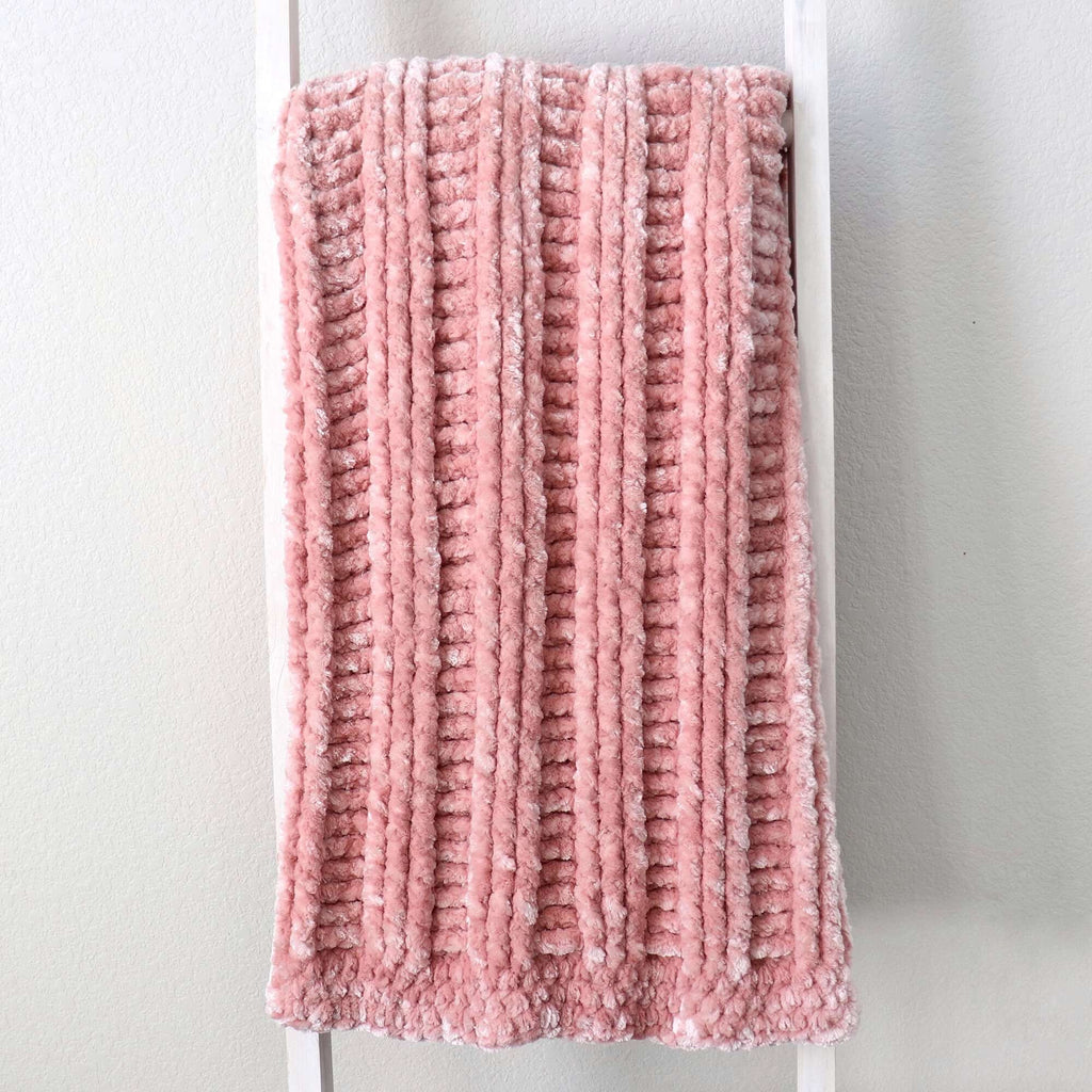 Velvet Post Lines Crochet Throw by Bernat Design Studio