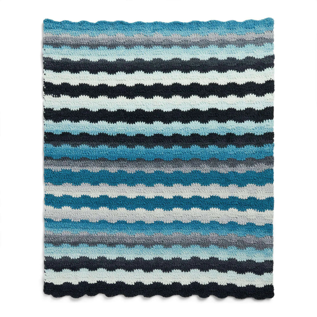 Waving Stripes Crochet Blanket