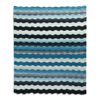Waving Stripes Crochet Blanket