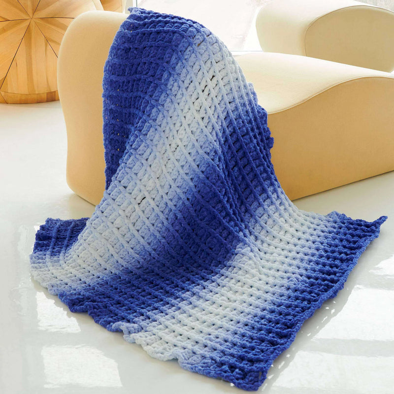 Faded Bricks Crochet Blanket