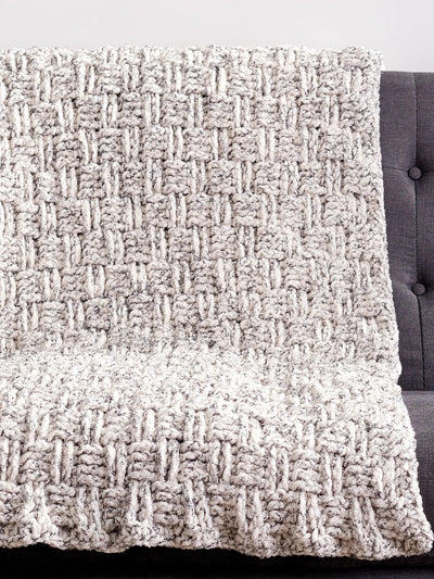 Crochet Basket Weave Blanket by Bernat Design Studio