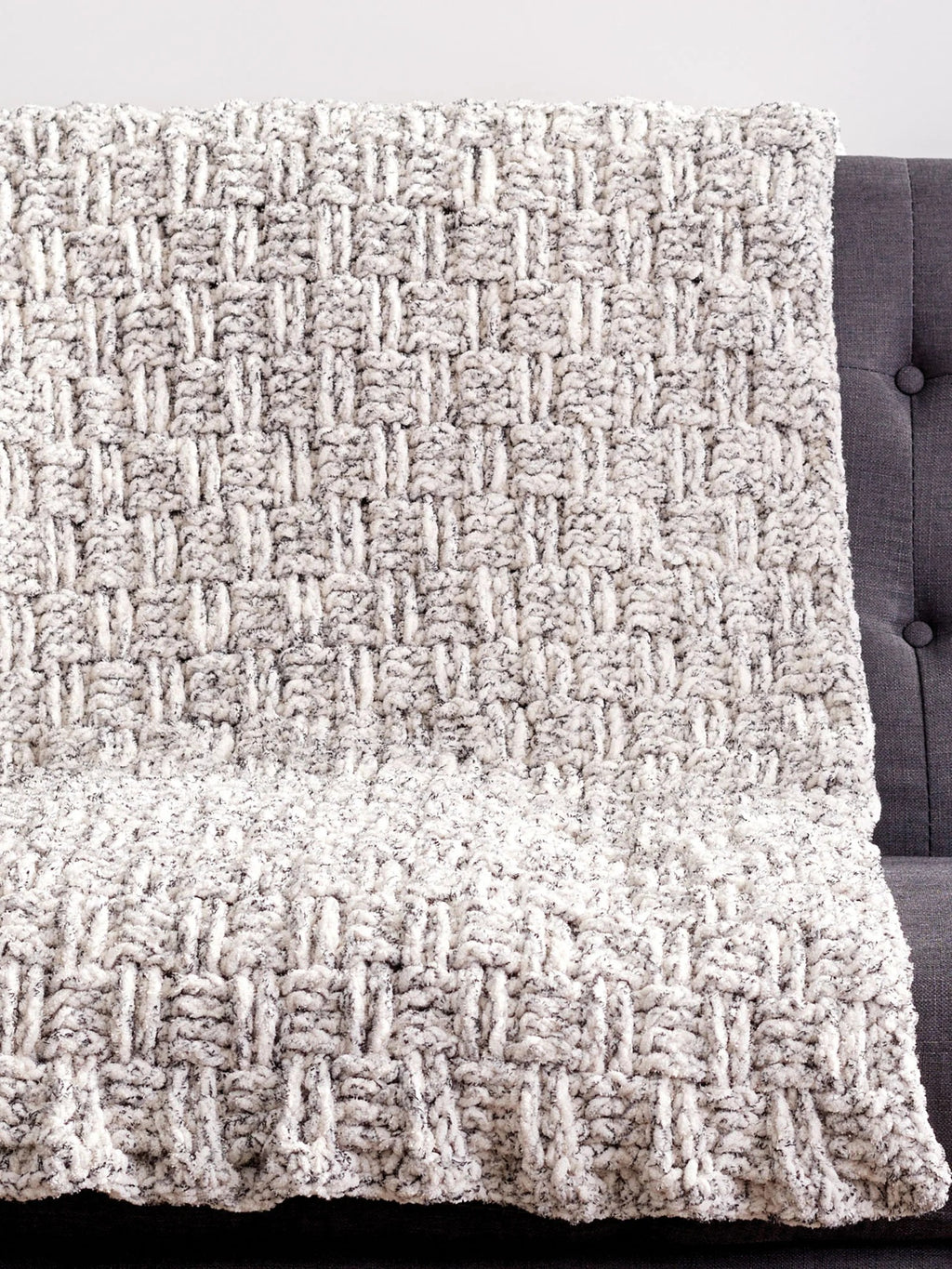 Crochet Basket Weave Blanket by Bernat Design Studio