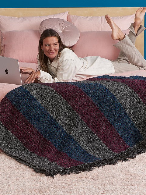 Bump in the Road Blanket by Yarnspirations Design Studio