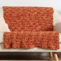 Mist-ical Crochet Ridges Throw by Yarspirations