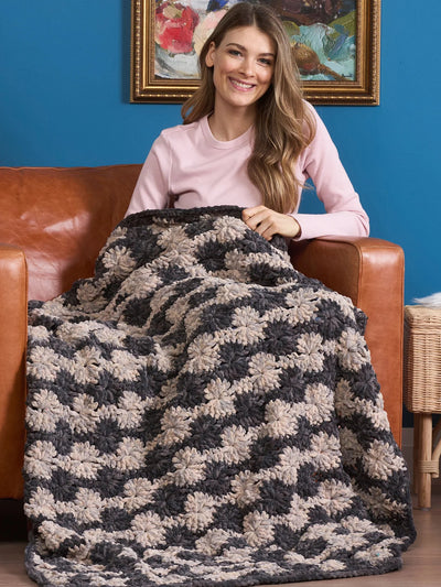 Mystical Starburst Crochet Blanket by Yarspirations