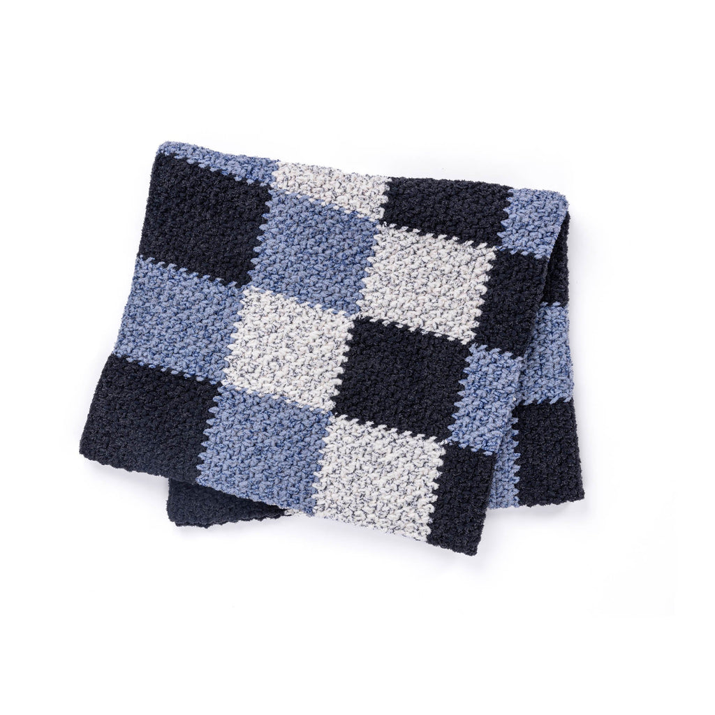 Checks & Balances Crochet Blanket by Bernat Design Studio