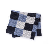 Checks & Balances Crochet Blanket by Bernat Design Studio