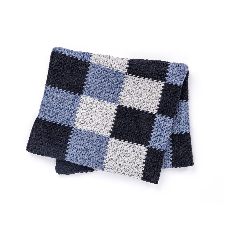 Checks & Balances Crochet Blanket by Bernat Design Studio