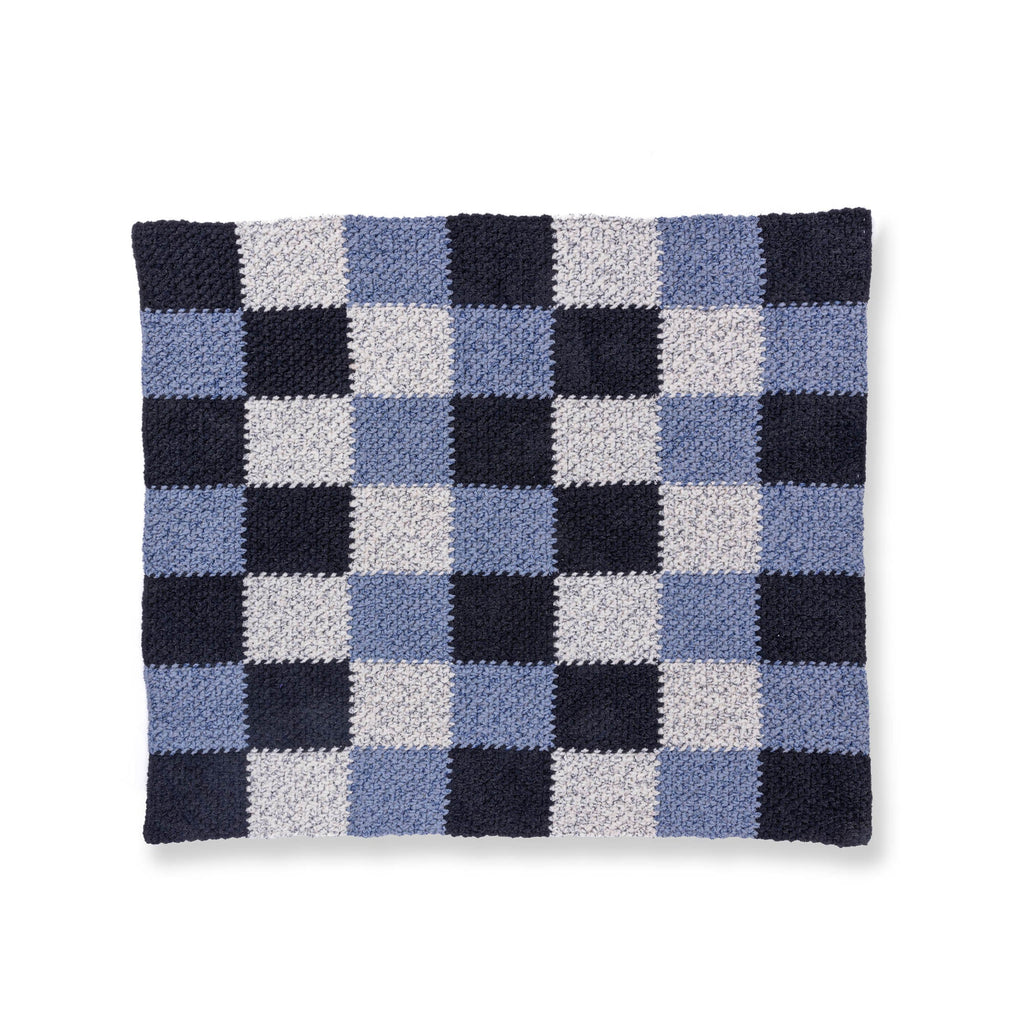 Checks & Balances Crochet Blanket by Bernat Design Studio