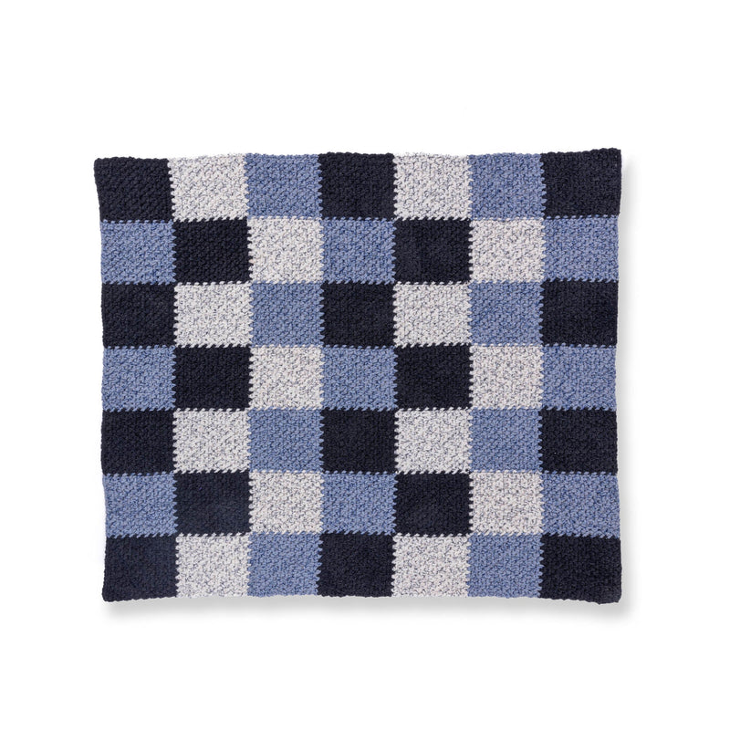 Checks & Balances Crochet Blanket by Bernat Design Studio