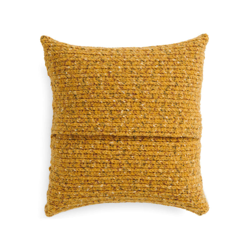 Felted Crochet Corrugated Pillow Cover by Bernat Design Studio