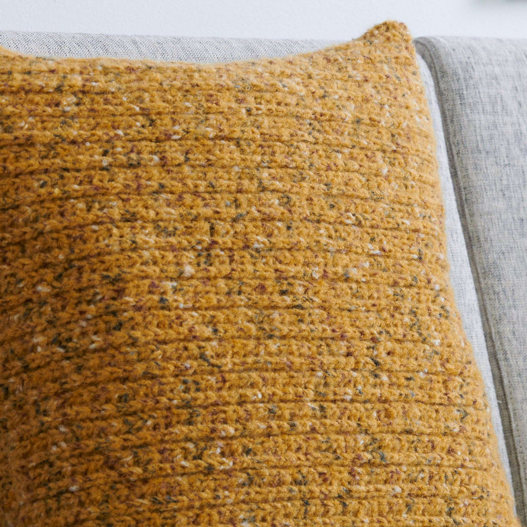 Felted Crochet Corrugated Pillow Cover by Bernat Design Studio