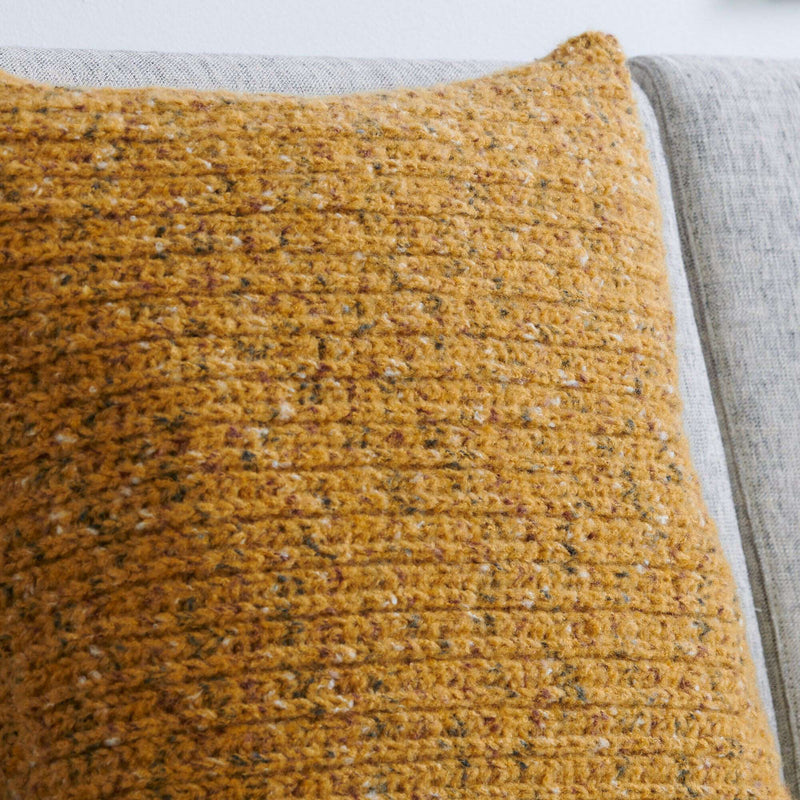 Felted Crochet Corrugated Pillow Cover by Bernat Design Studio