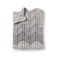 Lacy Chevrons Knit Baby Blanket