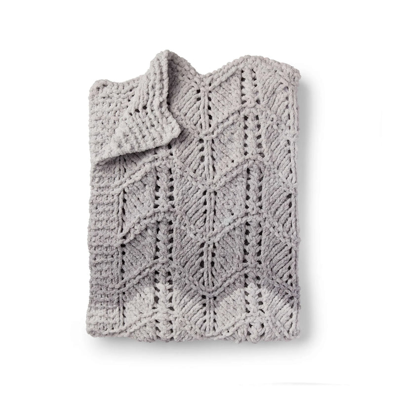 Lacy Chevrons Knit Baby Blanket