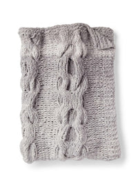 Hugs and Kisses Cable Knit Baby Blanket