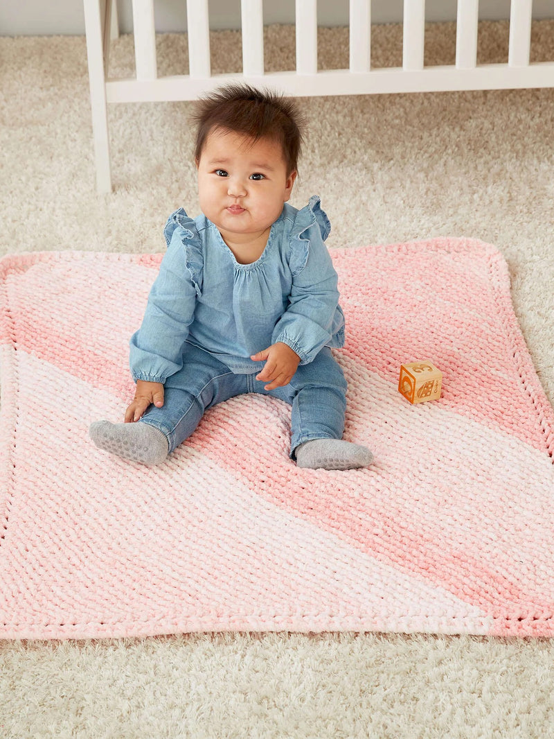 Corner to Corner Garter Knit Blanket
