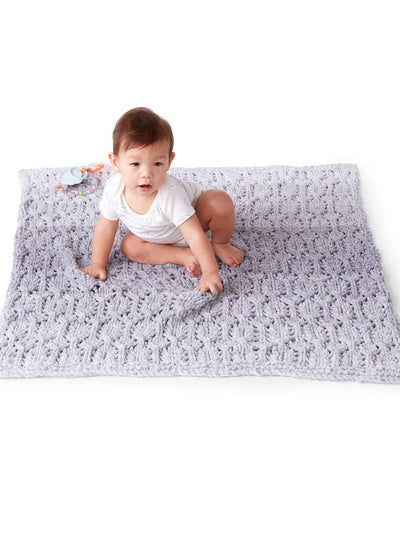 Knit Lofty Lacy Baby Blanket