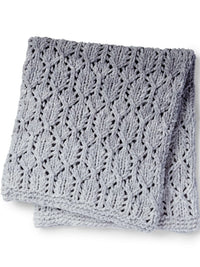 Knit Lofty Lacy Baby Blanket