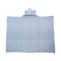 Bear-y Cute Knit Hooded Baby Blanket by Bernat Design Studio