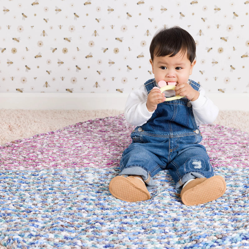 Sea Lavender Baby Blanket