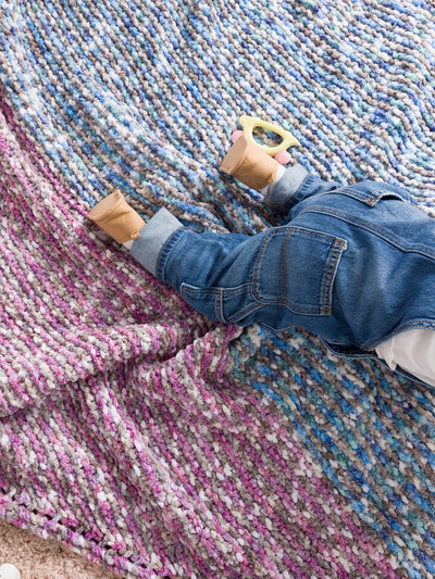 Sea Lavender Baby Blanket