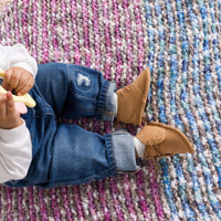 Sea Lavender Baby Blanket
