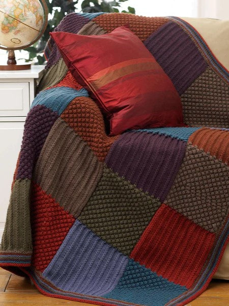 Harvest Colours Blanket #4379 by Bernat Design Studio