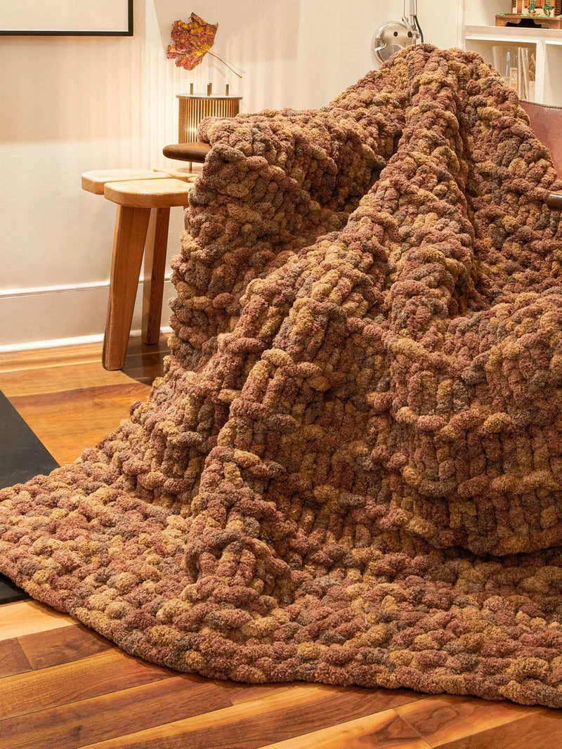 Garter Ridges Knit Blanket