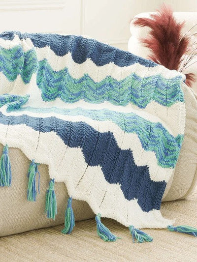 Chevron Blanket by Yarnspirations Design Studio