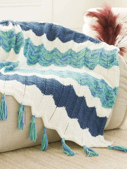 Chevron Blanket by Yarnspirations Design Studio