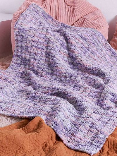 Waffle Stitch Throw by Bernat Design Studio