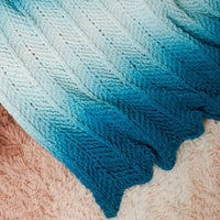 Phasing Slip Stitch Knit Blanket