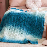 Knit Ripple Blanket for Home