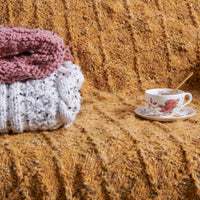 Diamond Texture Knit Blanket by Bernat Design Studio