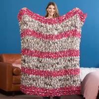 Celestial Stripes Knit Blanket by Bernat Design Studio