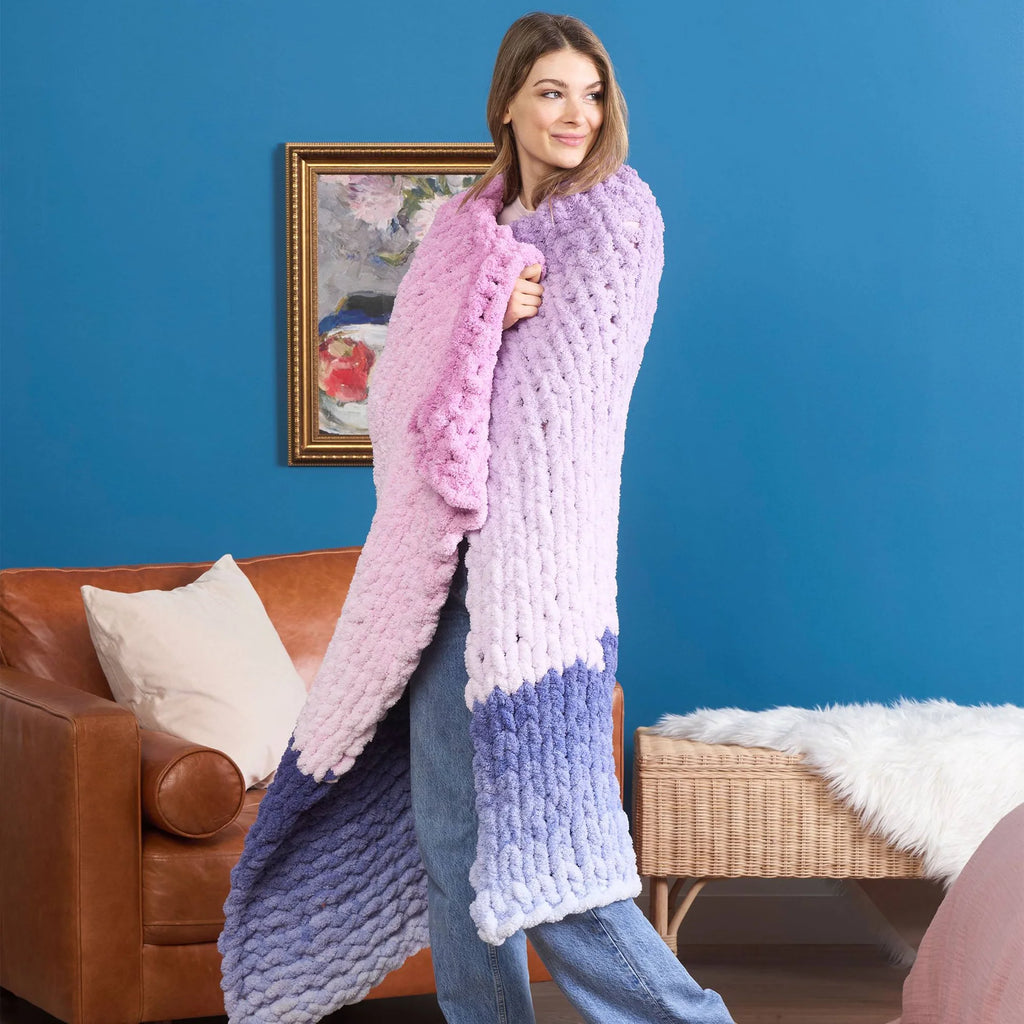 Phasing Spaces Knit Blanket