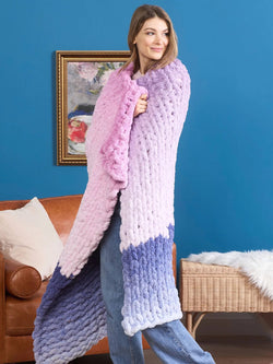 Phasing Spaces Knit Blanket