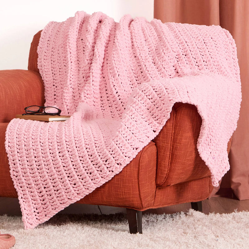 Beginner Eyelet Bliss Knit Blanket