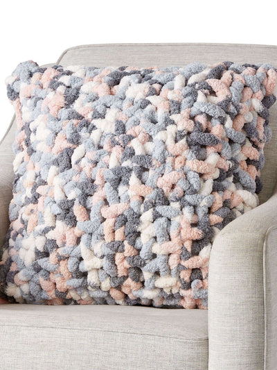 Sowing Seeds Stitch Pillow by Bernat Design Studio