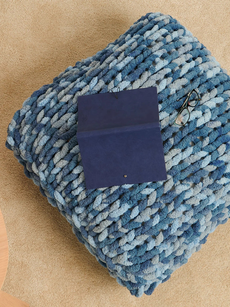 Stocking Stitch Table Knit Floor Pillow