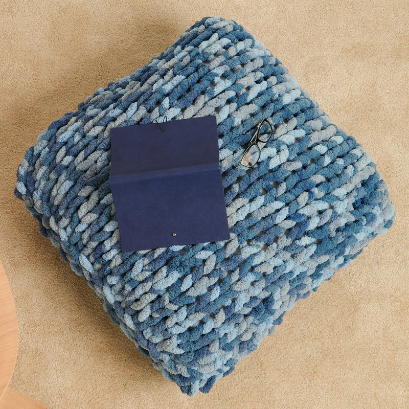 Stocking Stitch Table Knit Floor Pillow