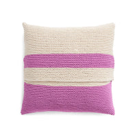 Knit Square Beginner Pillow by Bernat Design Studio