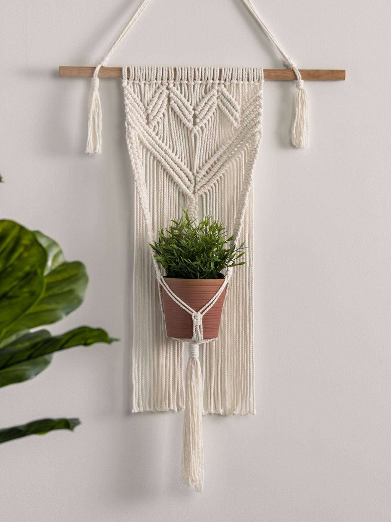Craft Macrame Wall Hanging Planter by Bernat Design Studio