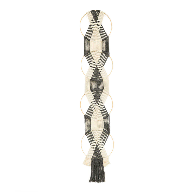 Craft Zig Zag Diamonds Macrame Wall Hanging by Bernat Design Studio