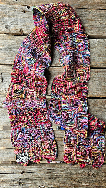 Basic Squares Scarf by Maie Landra