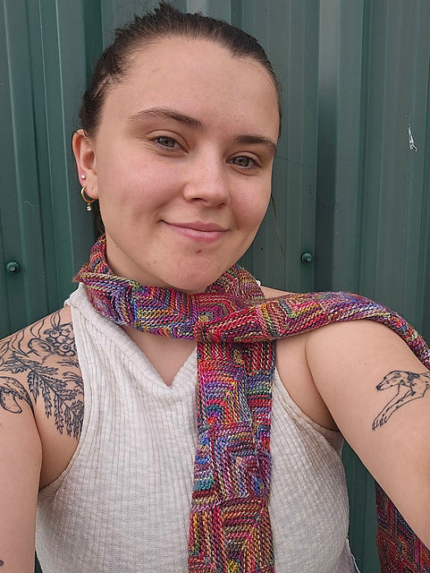 Basic Squares Scarf by Maie Landra