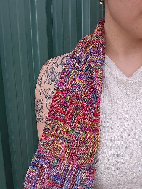 Basic Squares Scarf by Maie Landra